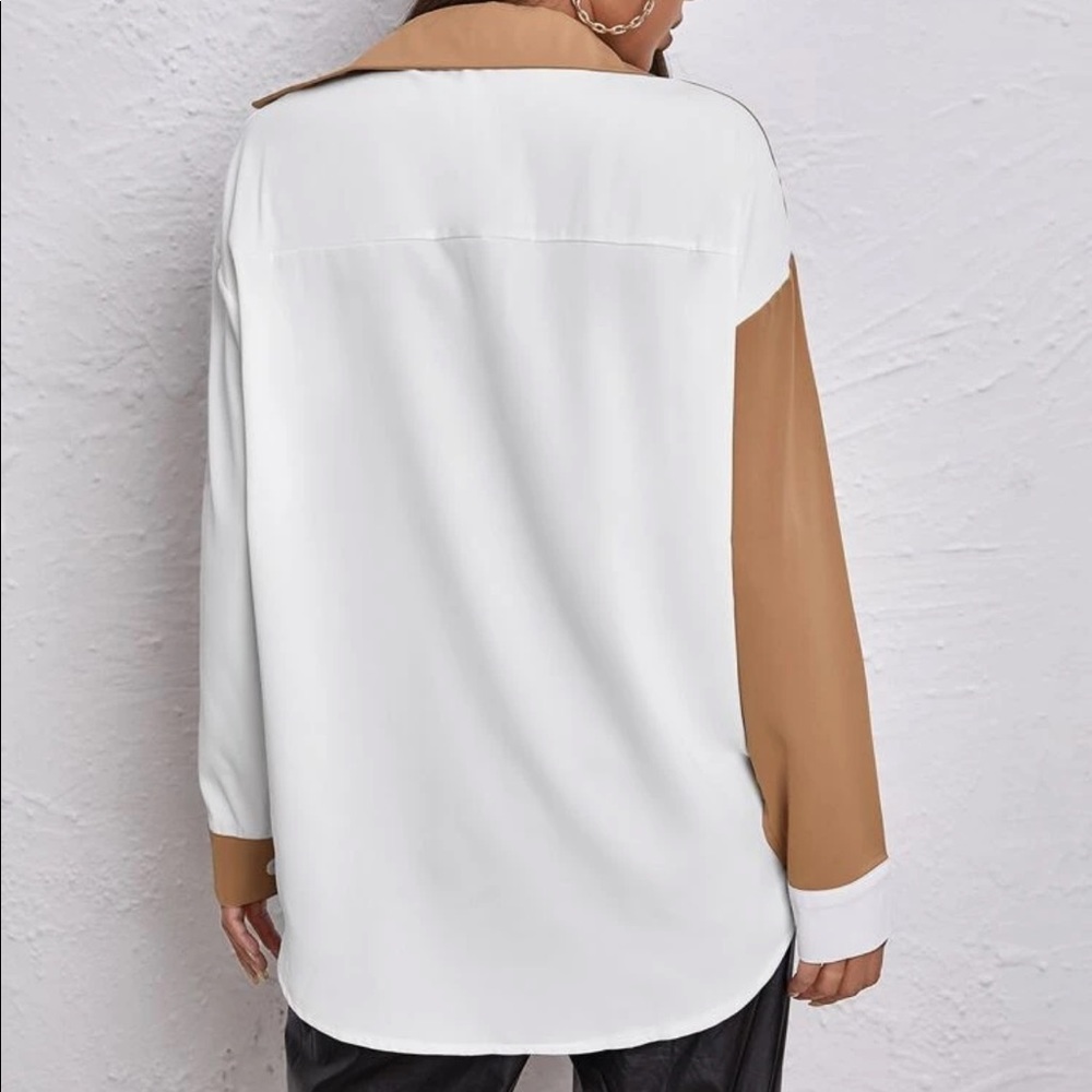 •Sold on Mercari• Shein Colorblock Drop Shoulder Top M - Picture 4 of 4